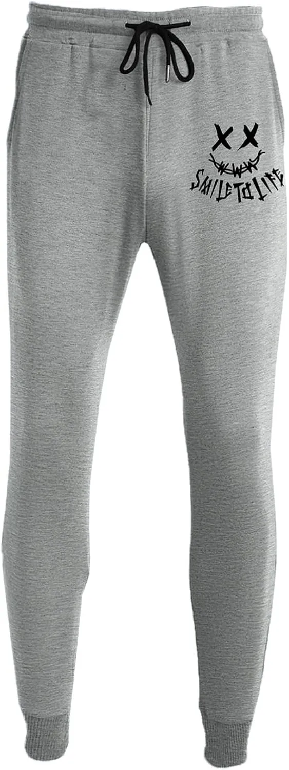 JMIERR Mens Sweatpants Tapered Gym Running Workout Pants Athletic Drawstring Joggers with Pockets