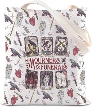 JNIAP Crow Inspired Gift No Mourners Of Funerals Shoulder Bag Fantasy Novel Bookish Gift