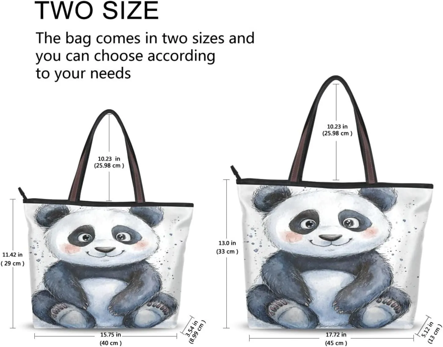 JSTEL Tote Bag for Women with Zipper,Polyester Tote Purse Holiday Tote Bag Work Handbag Women Gift