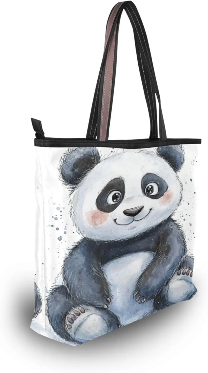 JSTEL Tote Bag for Women with Zipper,Polyester Tote Purse Holiday Tote Bag Work Handbag Women Gift
