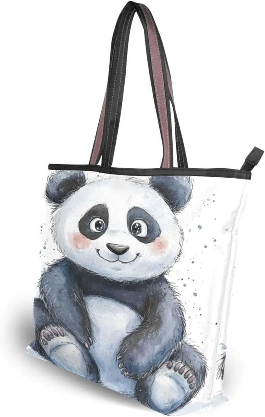 JSTEL Tote Bag for Women with Zipper,Polyester Tote Purse Holiday Tote Bag Work Handbag Women Gift