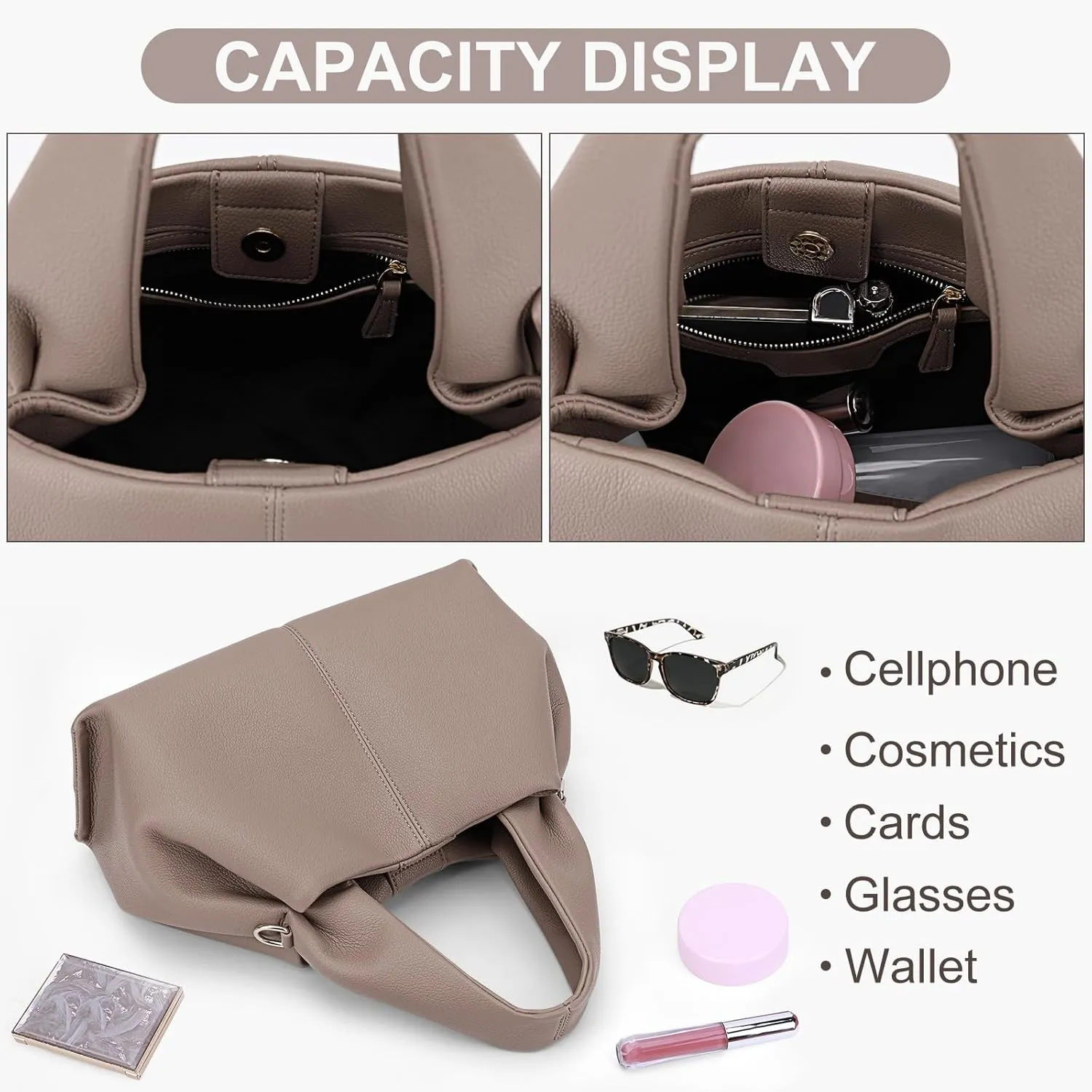 Juoxeepy Crossbody Bag Purse Satchel Handbag for Women Shoulder Bag Chic Dumpling Cloud Bag Clutch Purse
