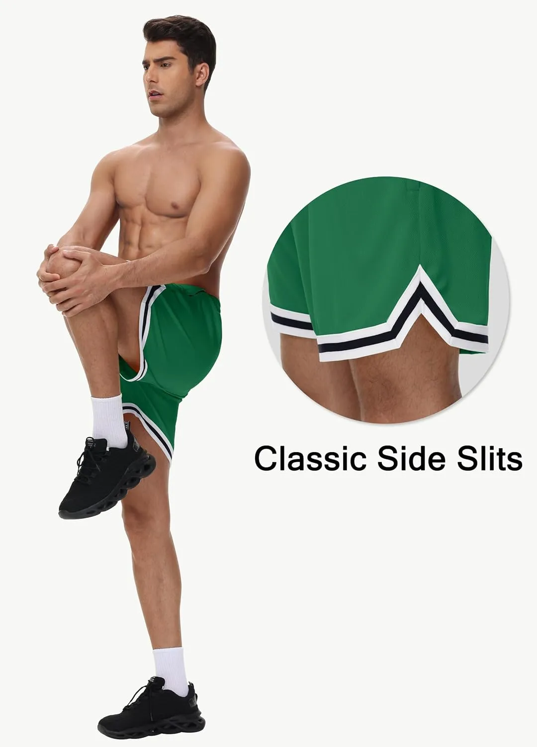JWM Mens Long Basketball Shorts with Zip Pockets - 11" Mesh Athletic Gym Workout Sport Shorts Quick Dry Lightweight