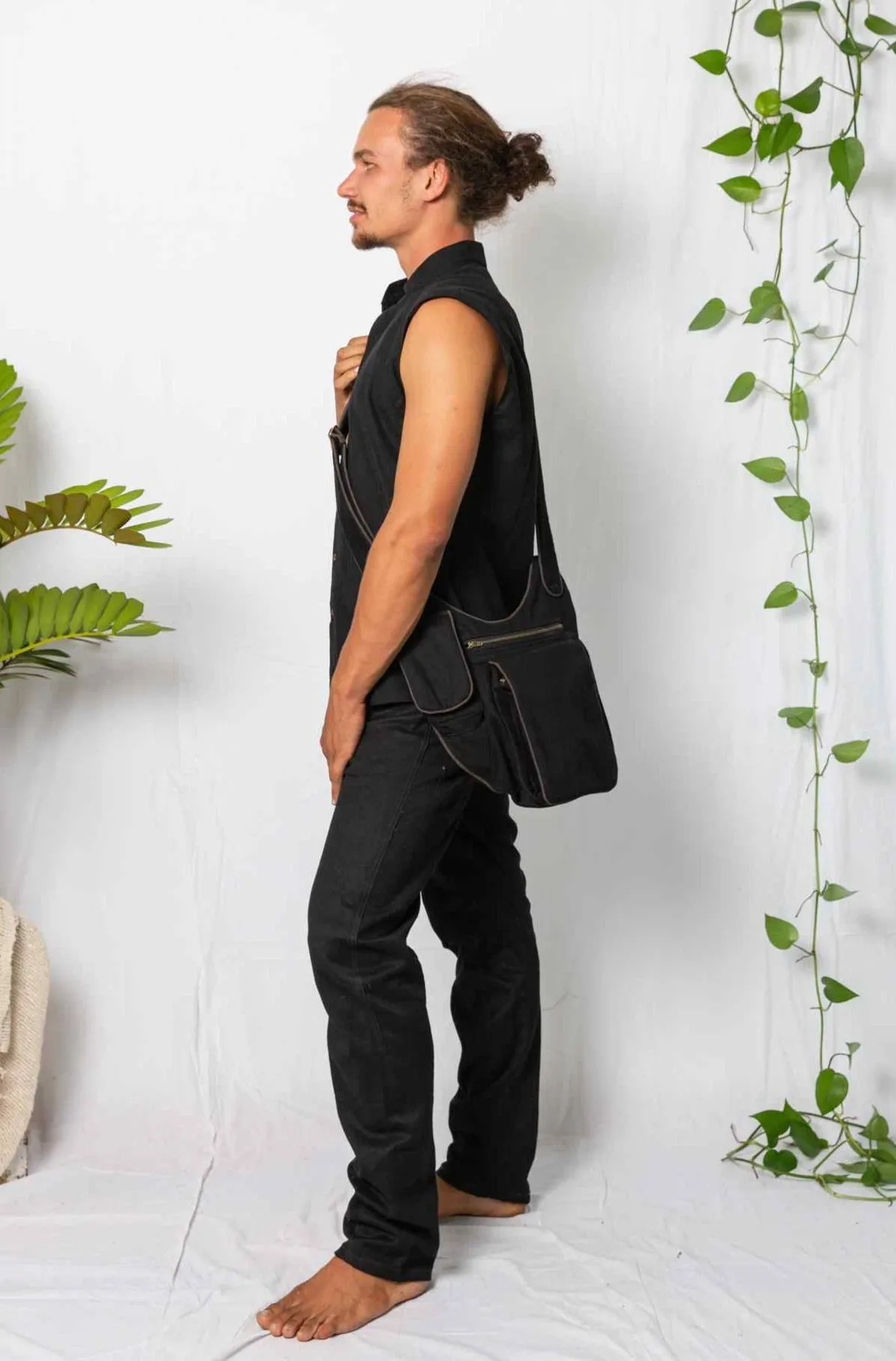 Kashi Satchel Bag Black & Charcoal