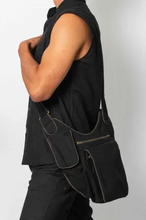 Kashi Satchel Bag Black & Charcoal