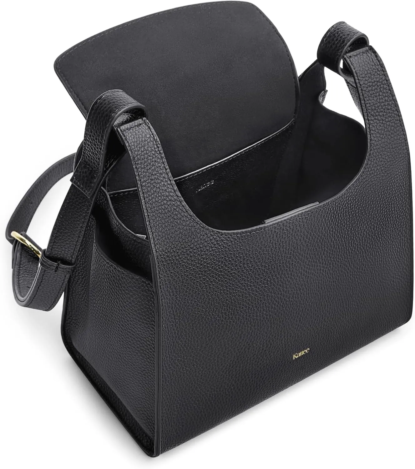 Kattee Small Soft Leather Crossbody Bag for Women Purses Handbags Shoulder Satchel Fashionable Lightweight Design Minimalism