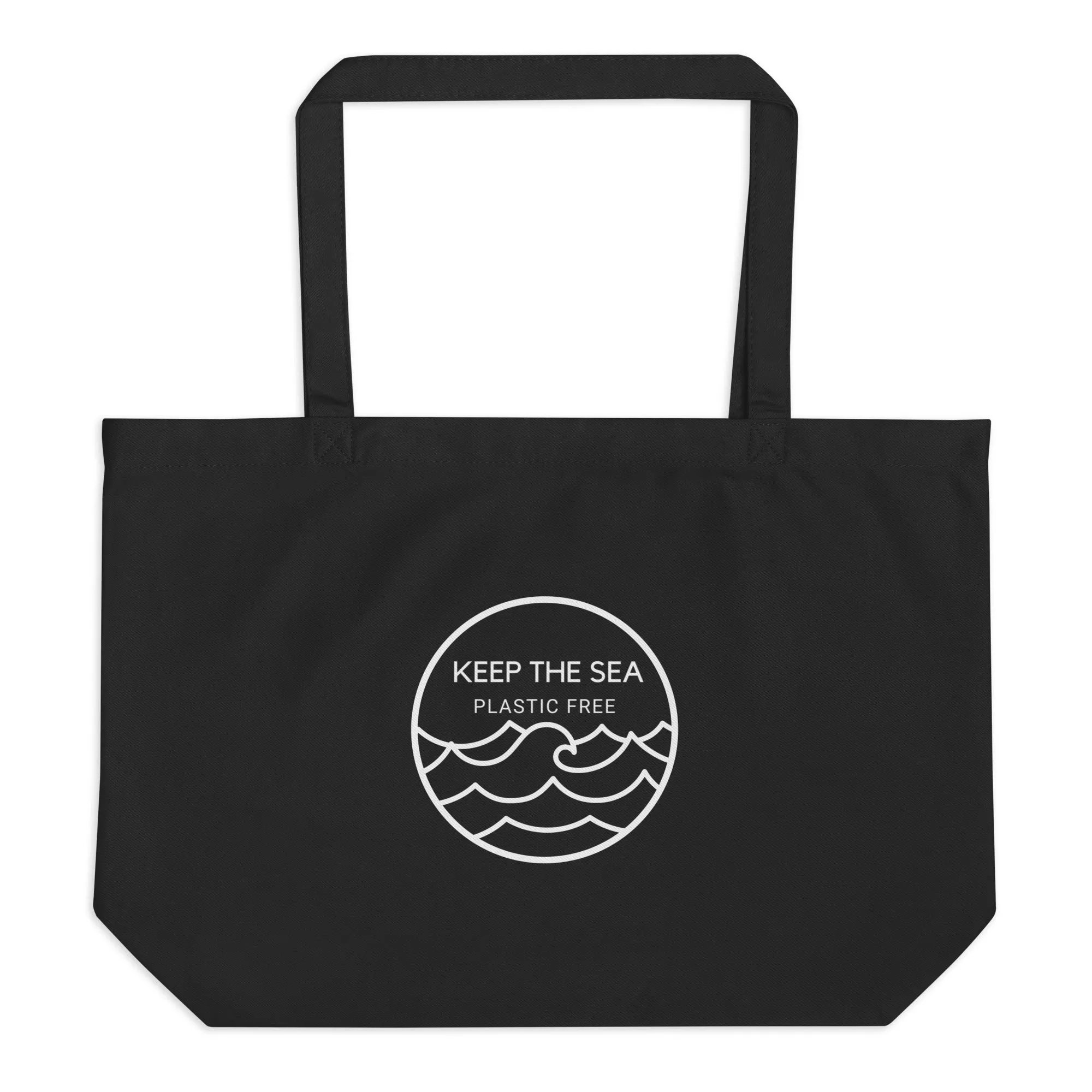 Keep The Sea Plastic Free Large Organic Cotton Tote Bag