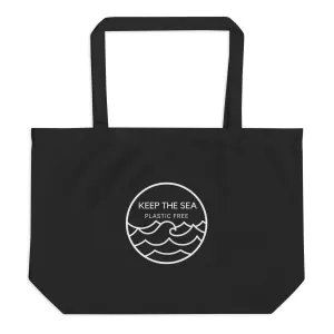 Keep The Sea Plastic Free Large Organic Cotton Tote Bag
