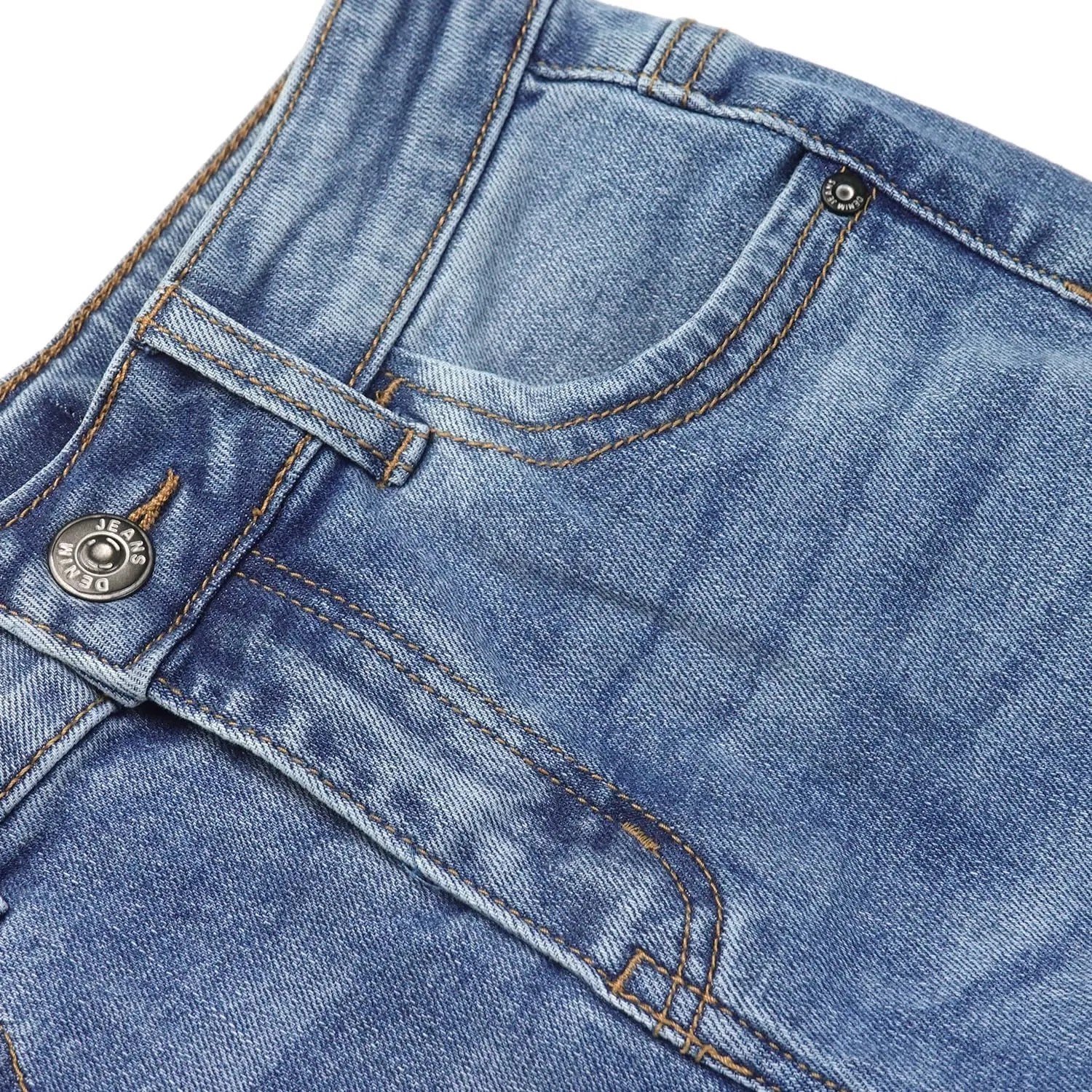 KIDSCOOL SPACE Girls Flared Denim Pants, 18M-14T Wide Age Ranges Elastic Waistband Inside Stretchy Slim Jeans