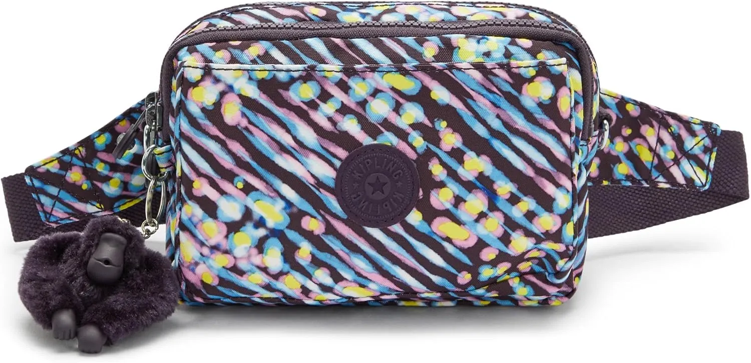 Kipling Women's Abanu Multi Crossbody Bag, Lightweight, Adjustable Waist Pack with Multi-Compartment Zip Pockets