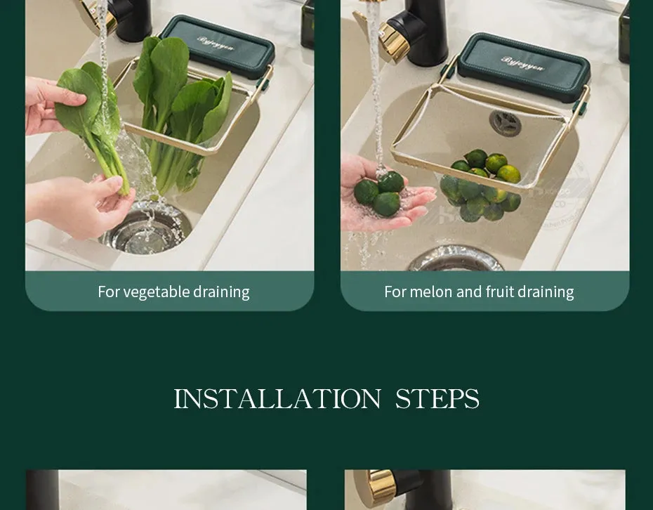 Kitchen Sink Filter Rack Foldable