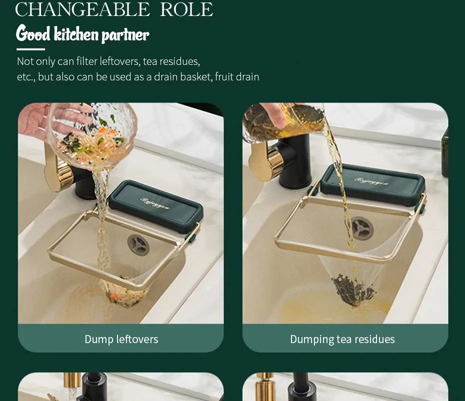 Kitchen Sink Filter Rack Foldable