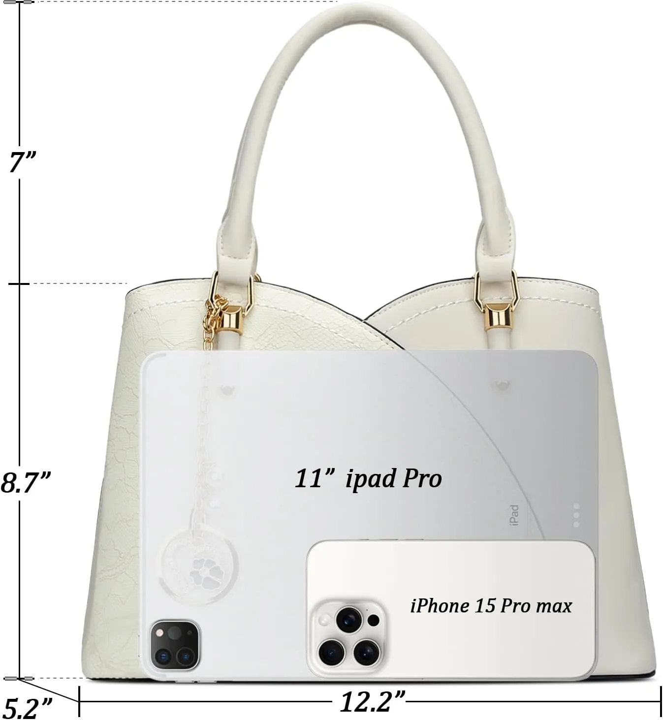 KKXIU Triple Compartments Purses and Handbags for Women Fashion Ladies Satchel Shoulder Top Handle Bag