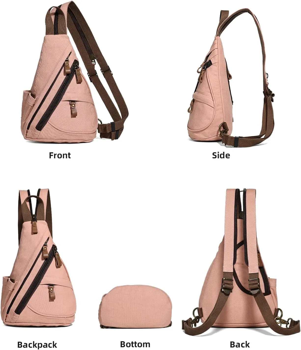 KL928 Sling Bag - Small Crossbody Backpack Shoulder Casual Daypack Rucksack for Men Women