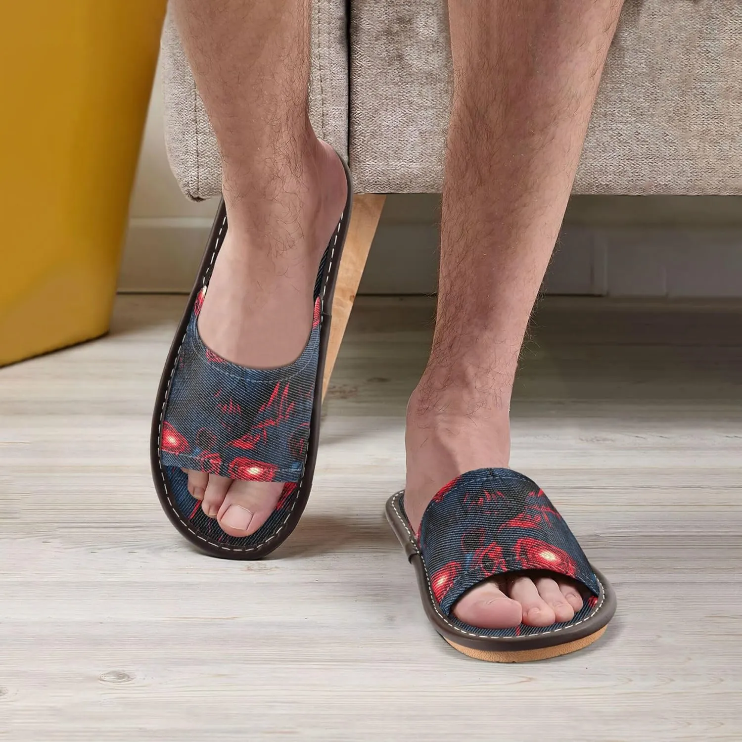 KLL Spa Shower Slippers Indoor and Outdoor Washable Cute Slides Sandals for Hotel Travel Party