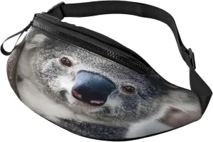 Koala Bear Fanny Pack, Crossbody Waist Packs for Women Men Waist Bags with Adjustable Strap for Travel Running Hiking Sport