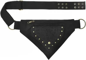 KPYWZER Cotton Waist Bag for Women Fanny Pack Renaissance Faire Festival Lace Utility Hip Belt Waist Bags Womens Travel Outdoors Black