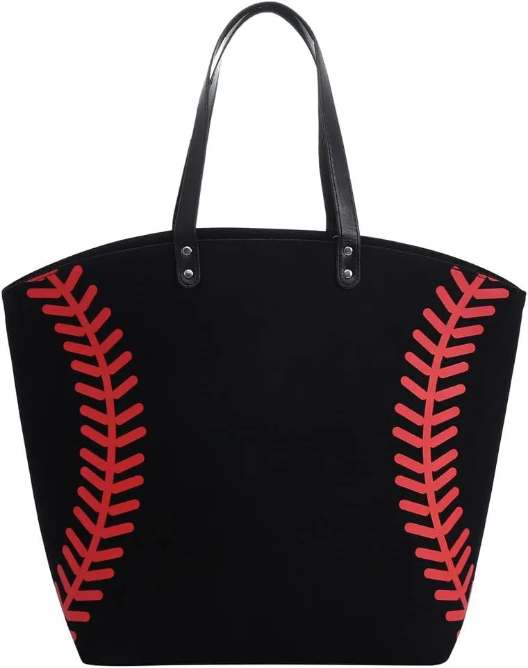 Large Baseball Tote Bag Sports Prints Utility Tote Beach Bag Travel Bag