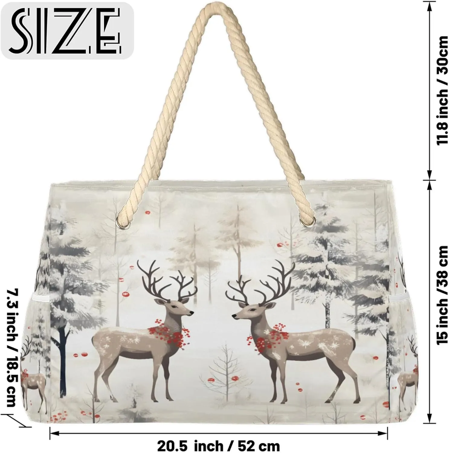 Large Beach Tote Bags with Zipper, Beach Bag for Women, Waterproof Sandproof Pool Swim Bags, Travel Tote Bag
