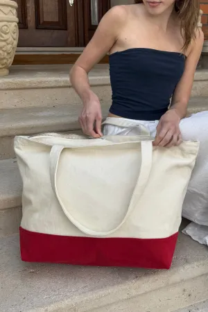 Large Colorblock Tote Bag