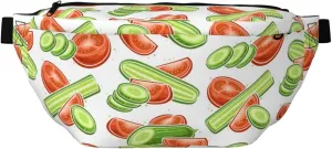 Large Fanny Packs for Women Men Cross Body - Cucumber Tomato Travel Crossbody Bags for Women Trendy, Belt Bag for Women Men Crossbody, Waist Bag for Women With Adjustable Strap