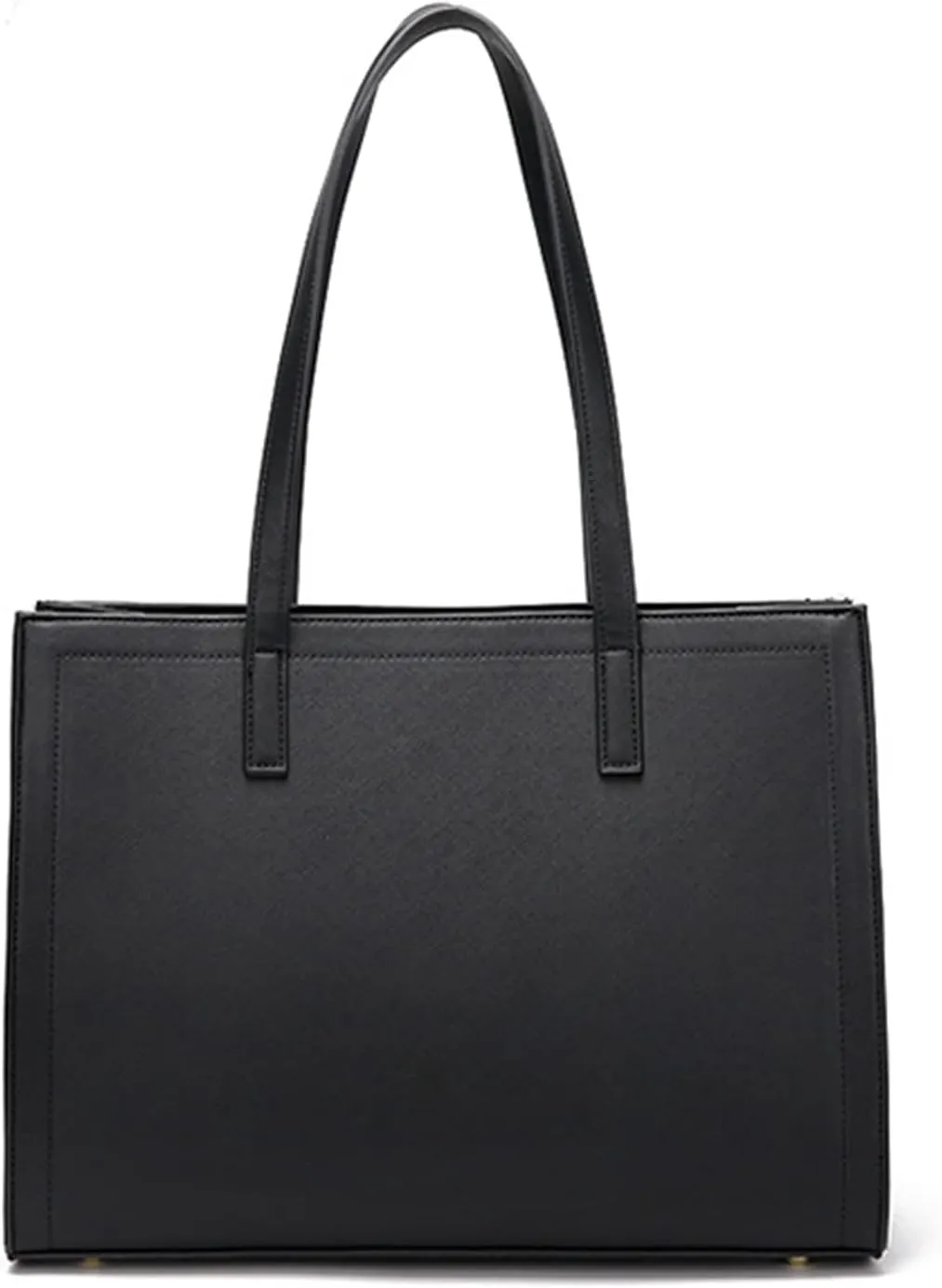 Large Laptop Tote for Women - Waterproof PU Leather Handbag Shoulder Satchel for Office Work Business