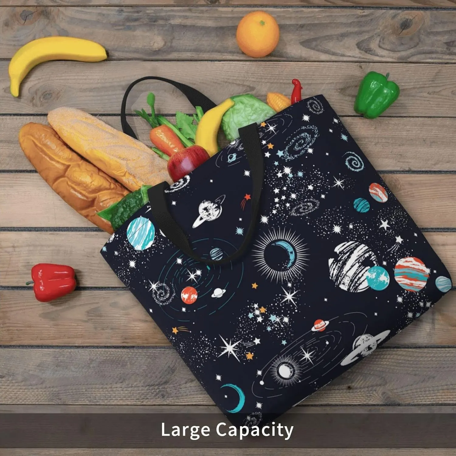 Large Tote Bag for Women Men,Reusable Beach Shoulder Bag Casual Handbag for Travel Shopping Grocery Work