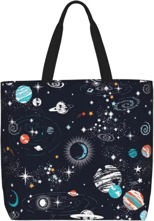 Large Tote Bag for Women Men,Reusable Beach Shoulder Bag Casual Handbag for Travel Shopping Grocery Work