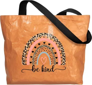 Large Tyvek Tote Bag Aesthetic Beach Bag - Cute Reusable Waterproof Size 19'' ×13'' for Women Girls Shopping, Gym