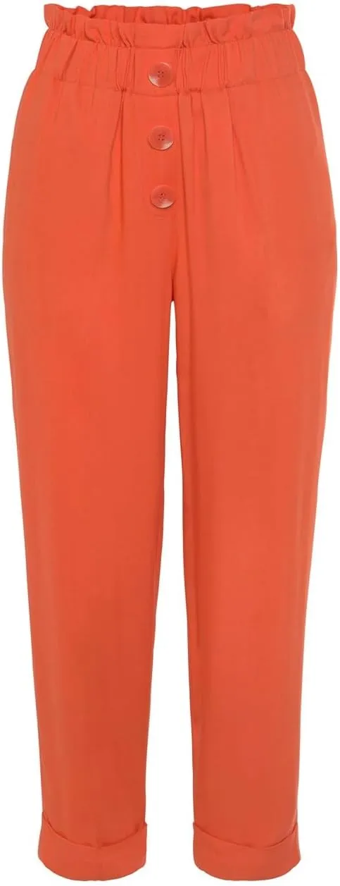 LASCANA Women's Paperbag Waist Ankle Pants