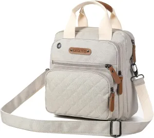 LCY Mini Multi-function Diaper Bag Tote Messenger Backpack-Grey