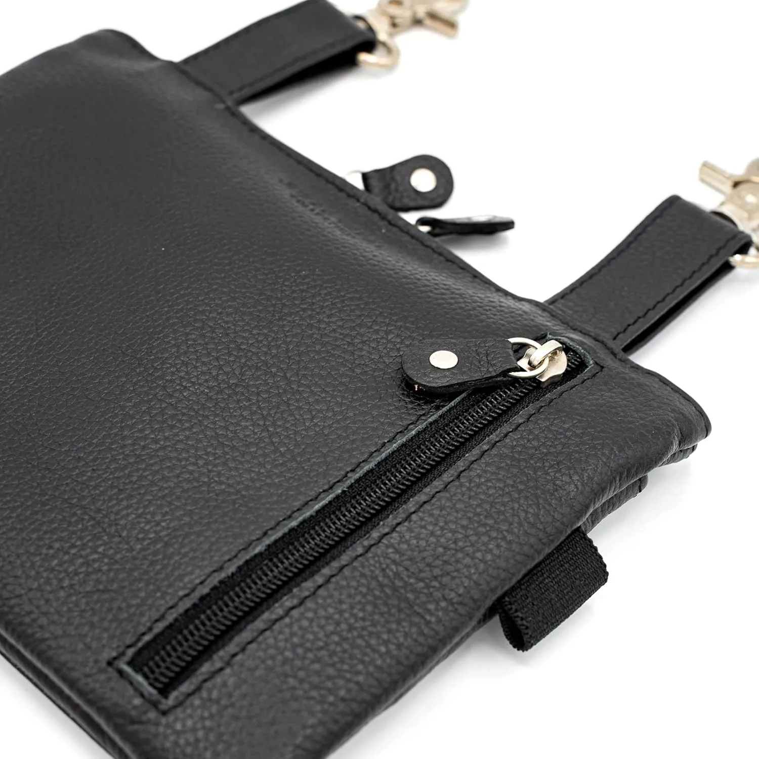 Leather Waist Bags, Leather Hip waist Belt Bag For Women, Leather Crossbody Bags For Women Clipon Leather Fanny Pack For Women Black
