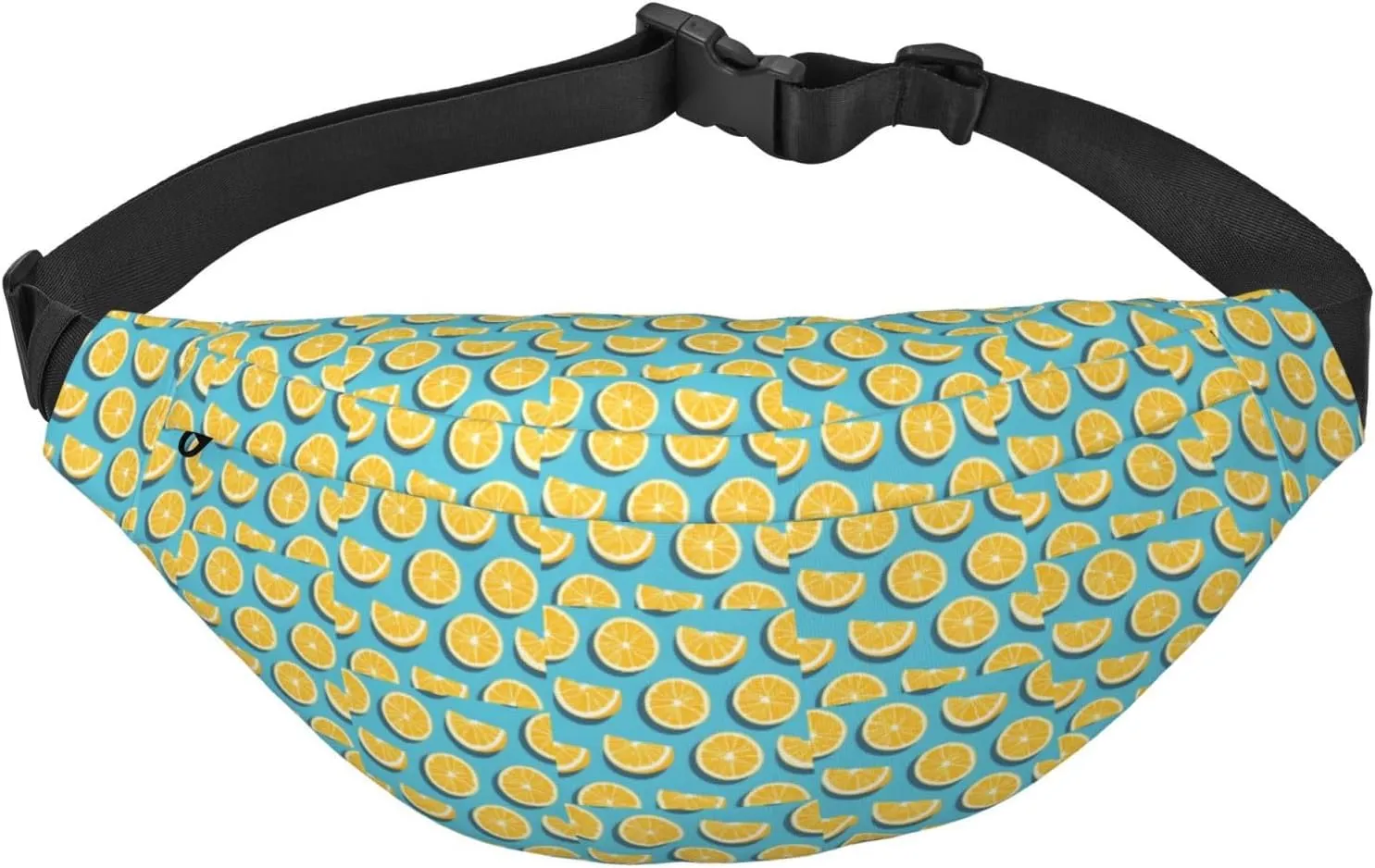 Lemon Wedges Waist Bag. Lightweight And Waterproof, Suitable For Travel And Daily Use, Fashionable Design, For Men And Women.
