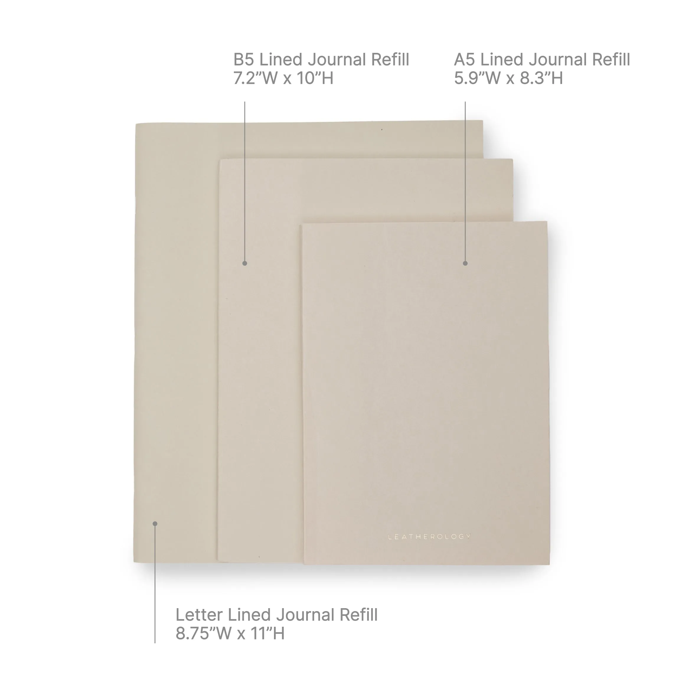Letter Snap Bound Journal Sand
