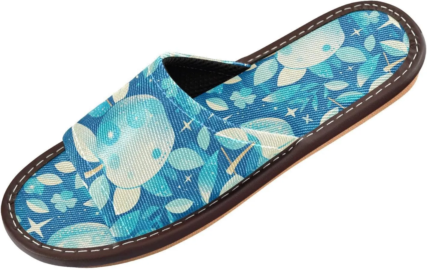 Light Turquoise Apples Womens Casual Shower Slippers Summer Dorm Home Slides for Bedroom Outdoor Outdoor