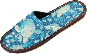 Light Turquoise Apples Womens Casual Shower Slippers Summer Dorm Home Slides for Bedroom Outdoor Outdoor