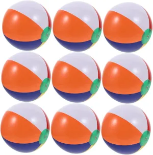 Lightweight Inflatable Beach Ball Set 12 Pack PVC Material Perfect for Outdoor Indoor Games