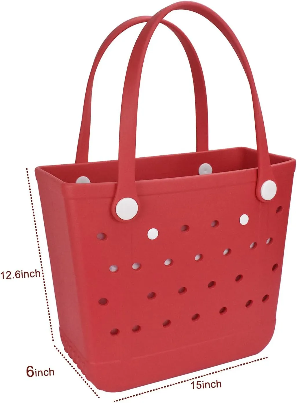 Lightweight Rubber Beach Bag X Large Tote Bag for Waterproof, Durable Open Handbag for Boat Pool Sports Gym