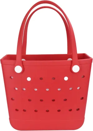 Lightweight Rubber Beach Bag X Large Tote Bag for Waterproof, Durable Open Handbag for Boat Pool Sports Gym
