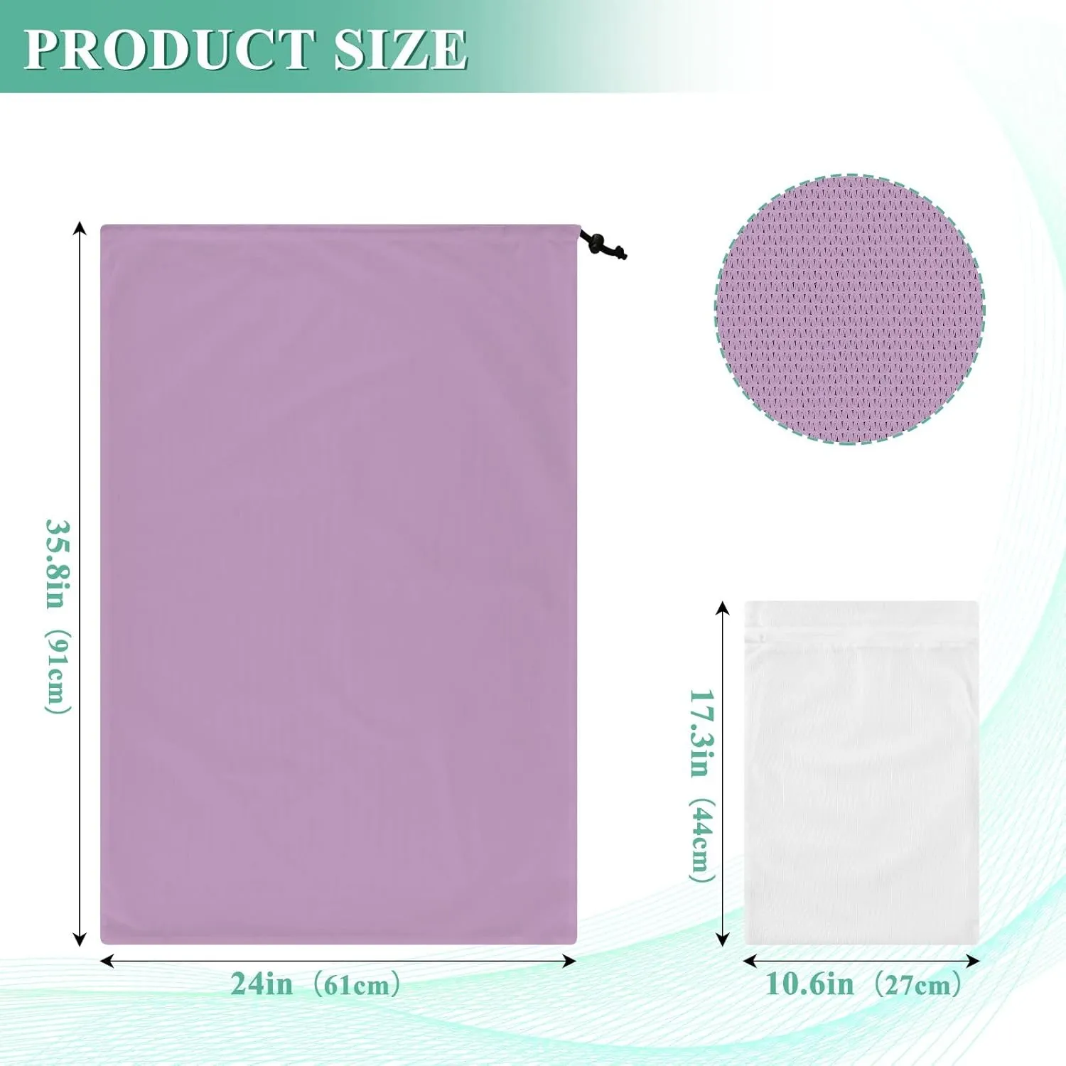 Lilac Lingerie Bags, Laundry Wash Bags, Bra Bag for Washing Machine