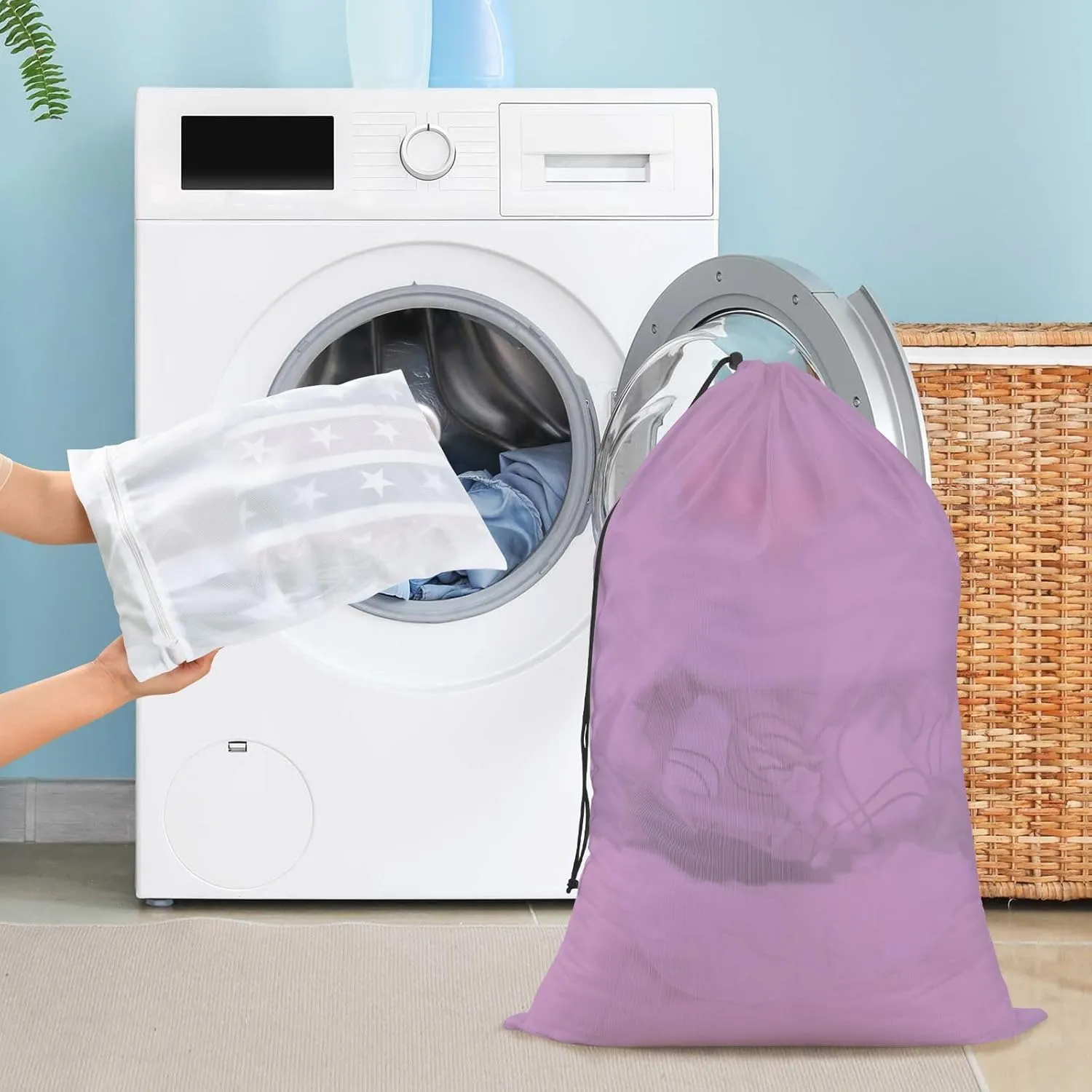Lilac Lingerie Bags, Laundry Wash Bags, Bra Bag for Washing Machine