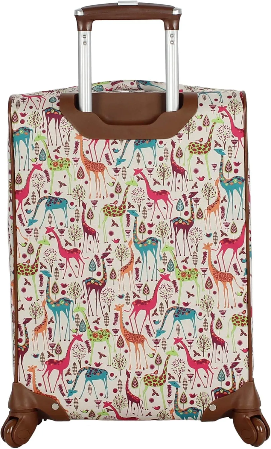Lily Bloom Luggage Set 4 Piece Suitcase Collection With Spinner Wheels For Woman (Giraffe Park)