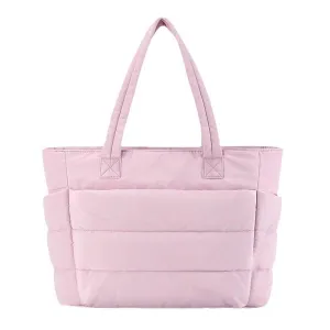 💜Limited Sale 50% OFF 👜Women's Waterproof Bubble Bag 20L Fluffy Tote Bag Quilted Laptop Shoulder Handbag