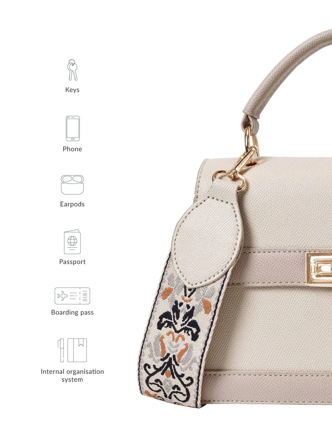 Lino Perros Textured Structured Satchel