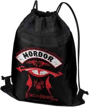 LOGOVISION Lord of The Rings Mordor Drawstring Backpack Sports Bag Sackpack 17" x 13", Perfect for Gym, Yoga or Practice