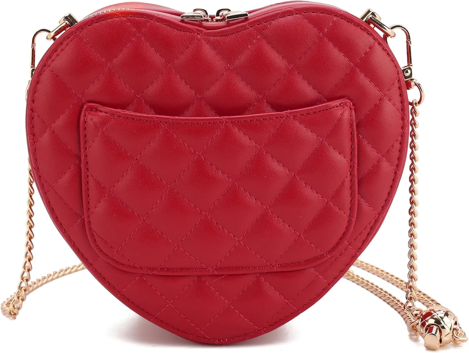 lola mae Heart Shape Satchel Crossbody Purse for women Zip Around Shoulder Bag