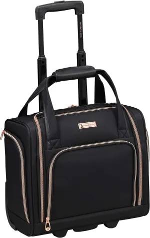 LONDON FOG Bromley 15-Inch Under The Seat Bag, Black