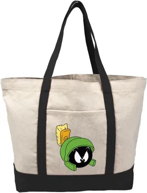 Looney Tunes Bugs Bunny, Tote Bag With External Pocket, Reusable Shoulder Bag for Shopping, Beach, Royal Collection