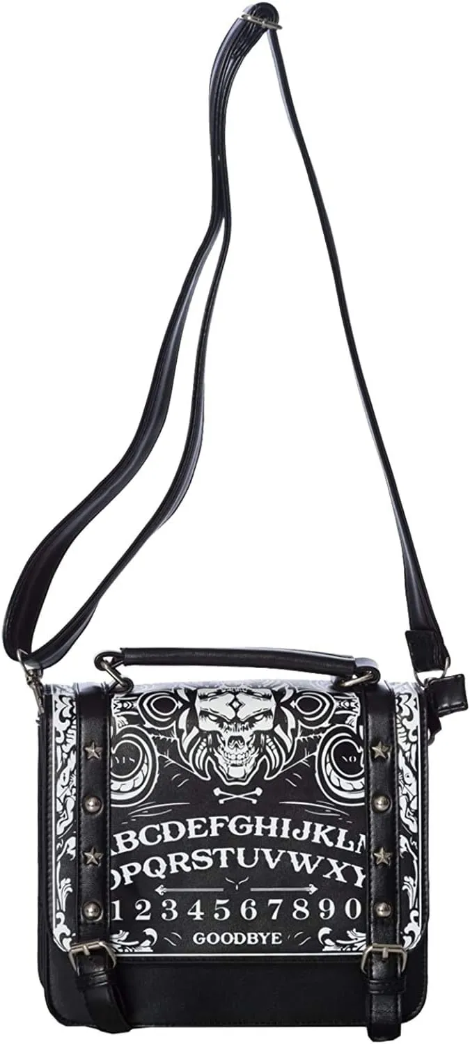 Lost Queen Ouija Board Small Gothic Adjustable Satchel Bag