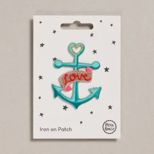 Love Anchor Iron on Patch
